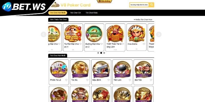 Game Bài V8 I9BET Thiên Đường Giải Trí Trực Tuyến Đẳng Cấp 1 Giới thiệu về sảnh game bài V8 I9BET