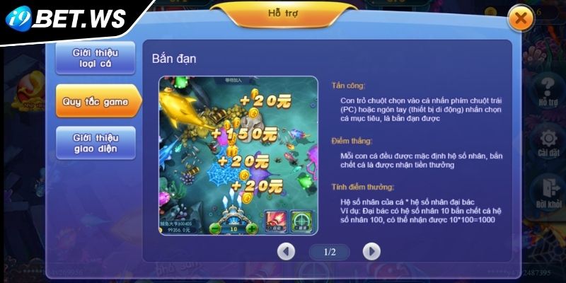 Ông Trùm Bắn Cá I9BET Khám Phá Thế Giới Săn Thưởng Mê Hoặc 2 Tính năng của các loại súng trong Ông Trùm Bắn Cá I9BET